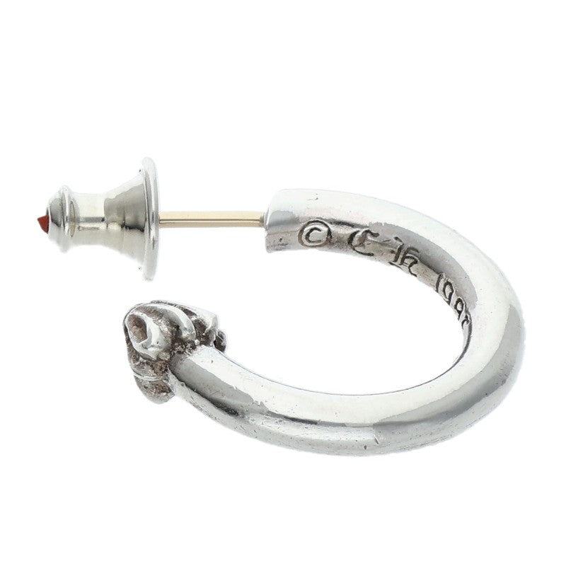 Chrome Hearts Plain Hoop Silver Earring Size ONE SIZE