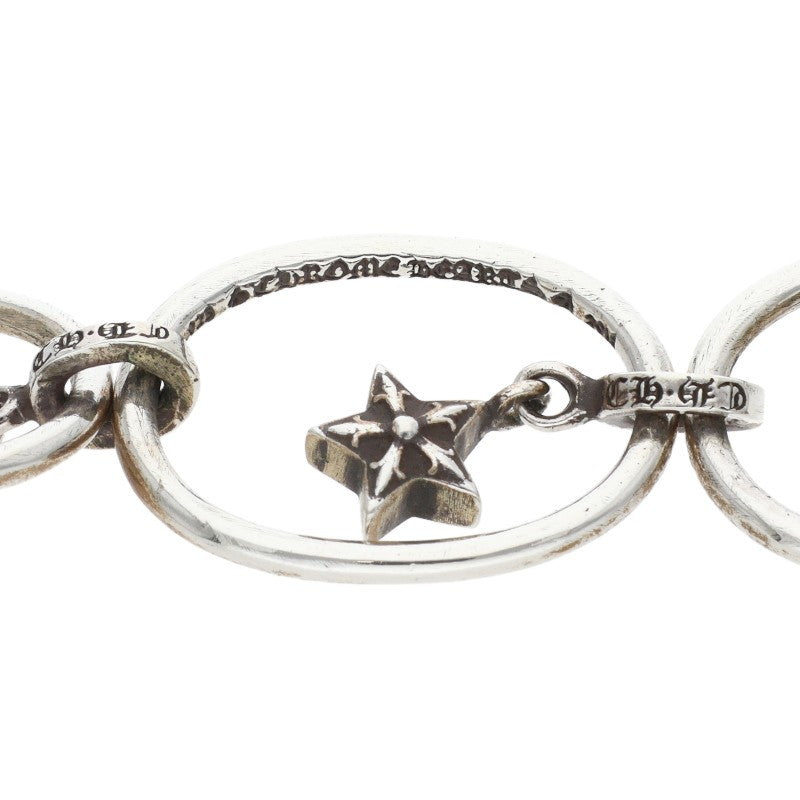 Chrome Hearts Paper Oval Star Silver Earring Size ONE SIZE
