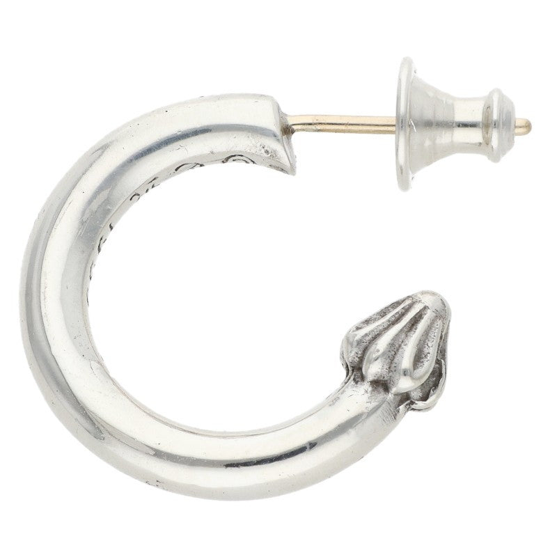 Chrome Hearts Plain Hoop Silver Earring Size ONE SIZE