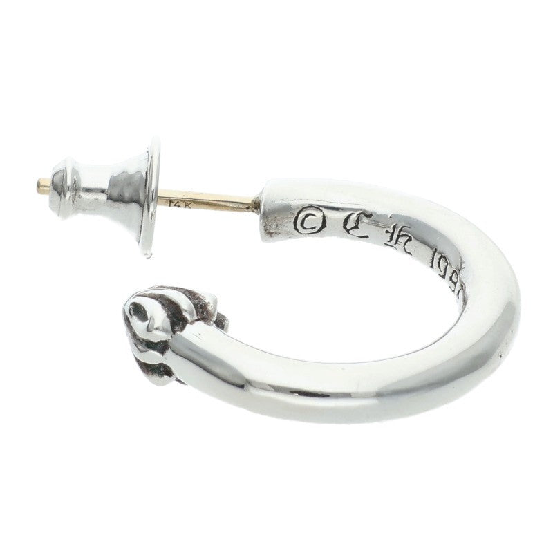 Chrome Hearts HOOP PLAIN Plain Silver Earring Size ONE SIZE