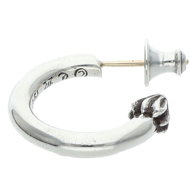 Chrome Hearts HOOP PLAIN Plain Silver Earring Size ONE SIZE