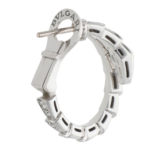 BVLGARI Serpenti Viper 18K WG Diamond Earring Size ONE SIZE