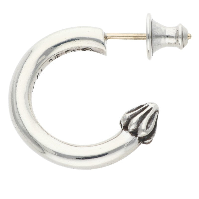 Chrome Hearts HOOP PLAIN Silver Earring Size ONE SIZE