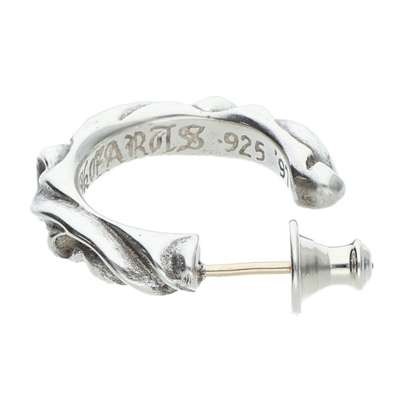 Chrome Hearts Scroll Hoop Silver Earring Size ONE SIZE