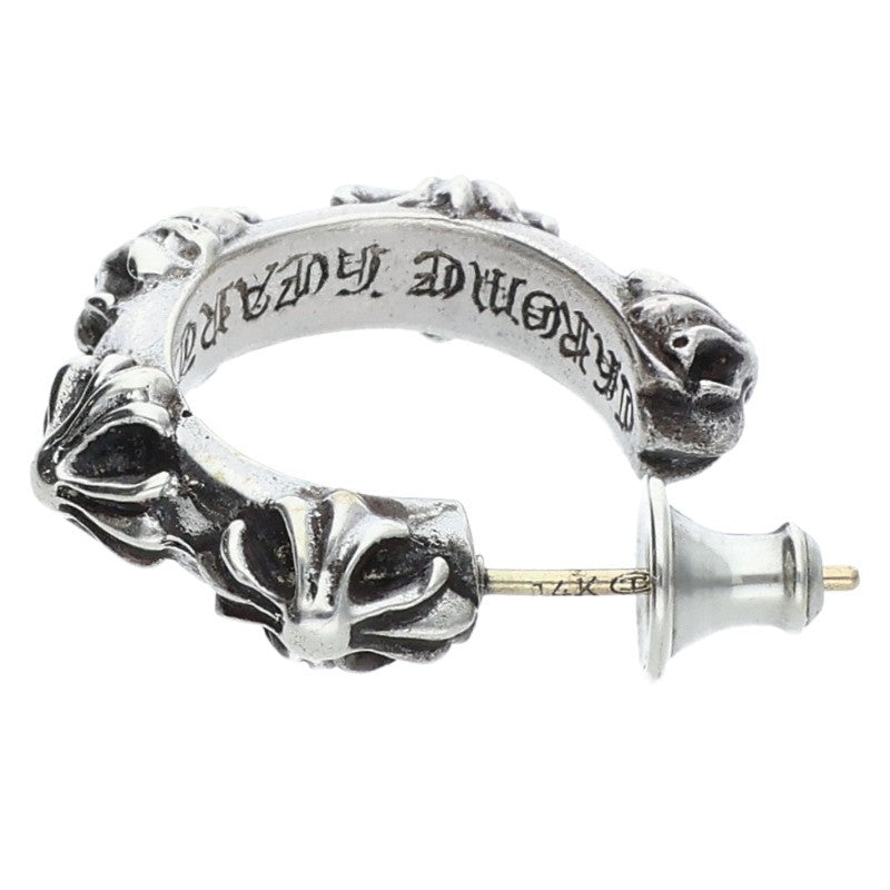 Chrome Hearts HOOP SCROOL 1 Silver Earring Size ONE SIZE