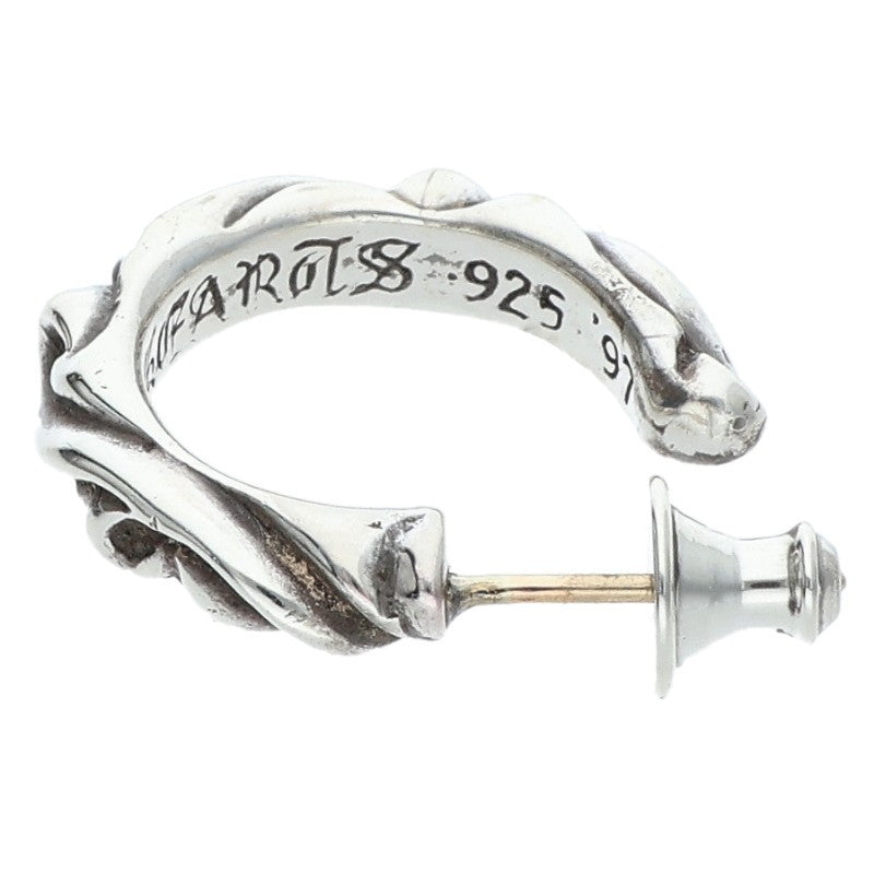 Chrome Hearts HOOP SCROOL 1 Silver Earring Size ONE SIZE