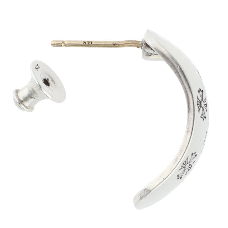 Chrome Hearts CH Plus Bent Silver Earring Size ONE SIZE