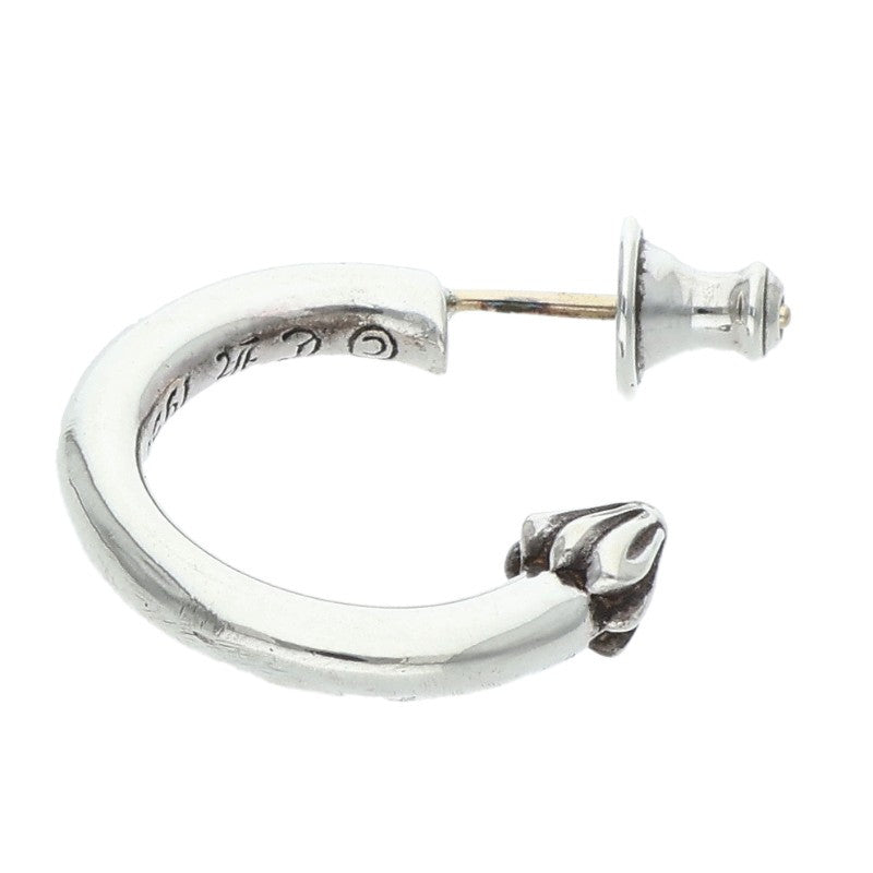 Chrome Hearts Plain Hoop Silver Earring
