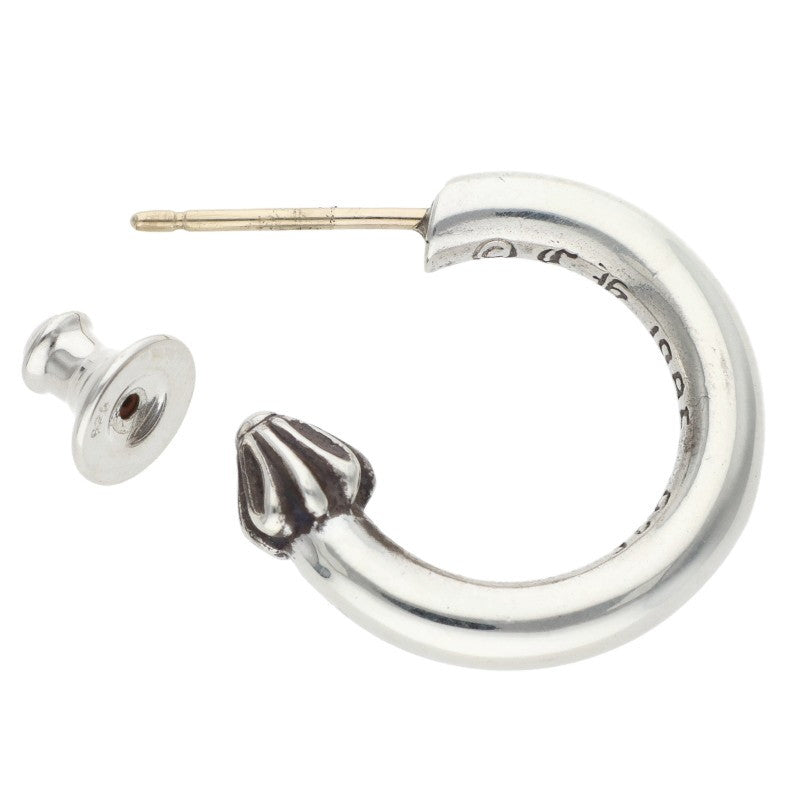 Chrome Hearts HOOP PLAIN Silver Earring Size ONE SIZE