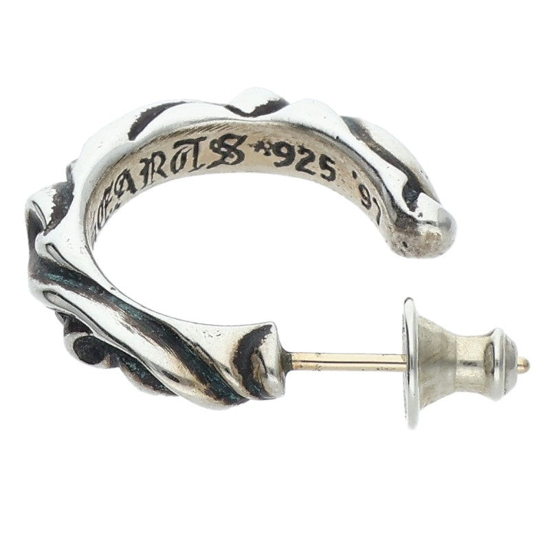 Chrome Hearts HOOP SCROOL 1 Silver Earring