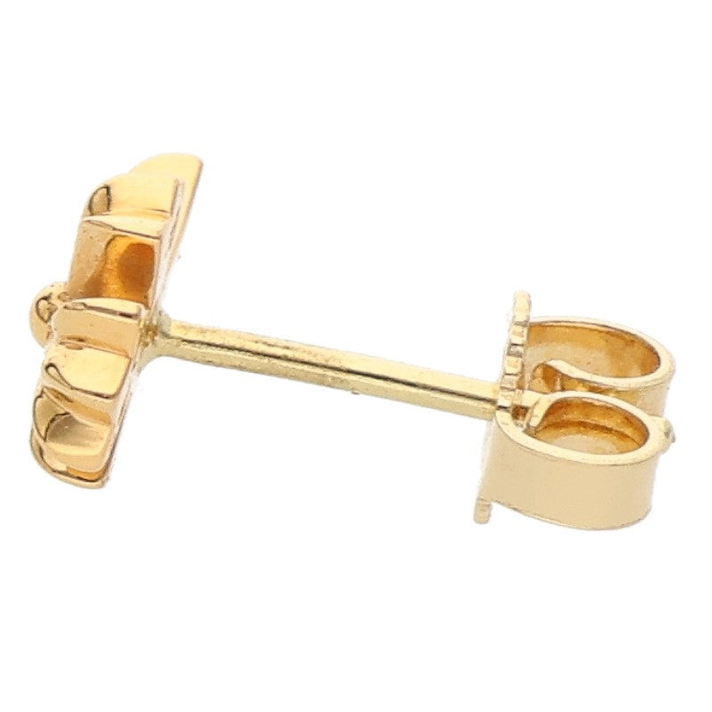 Chrome Hearts 22K CH Cross Fat Gold Earring