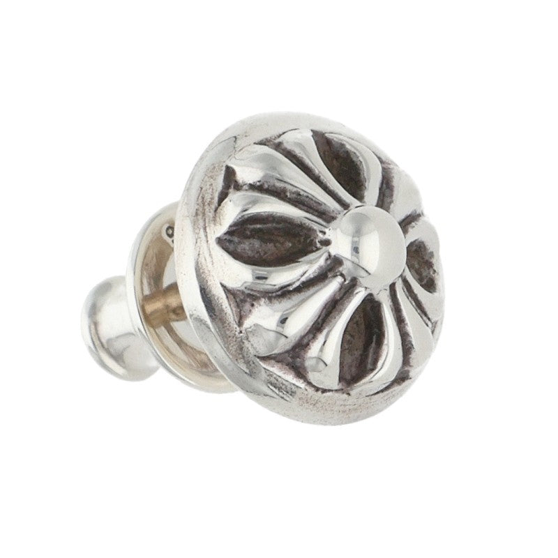 Chrome Hearts STUD CRSBLL Cross Silver Earring Size ONE SIZE