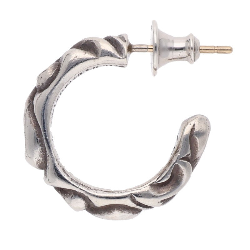 Chrome Hearts HOOP SCROOL 1 Silver Earring Size ONE SIZE