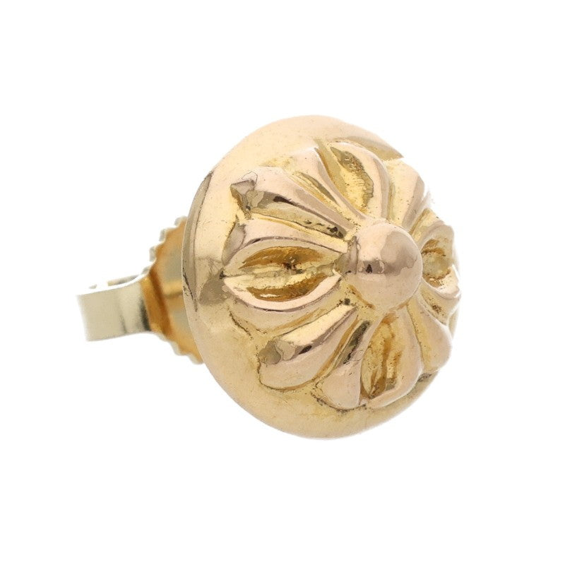 Chrome Hearts 22K Crossball Stud Gold Earring