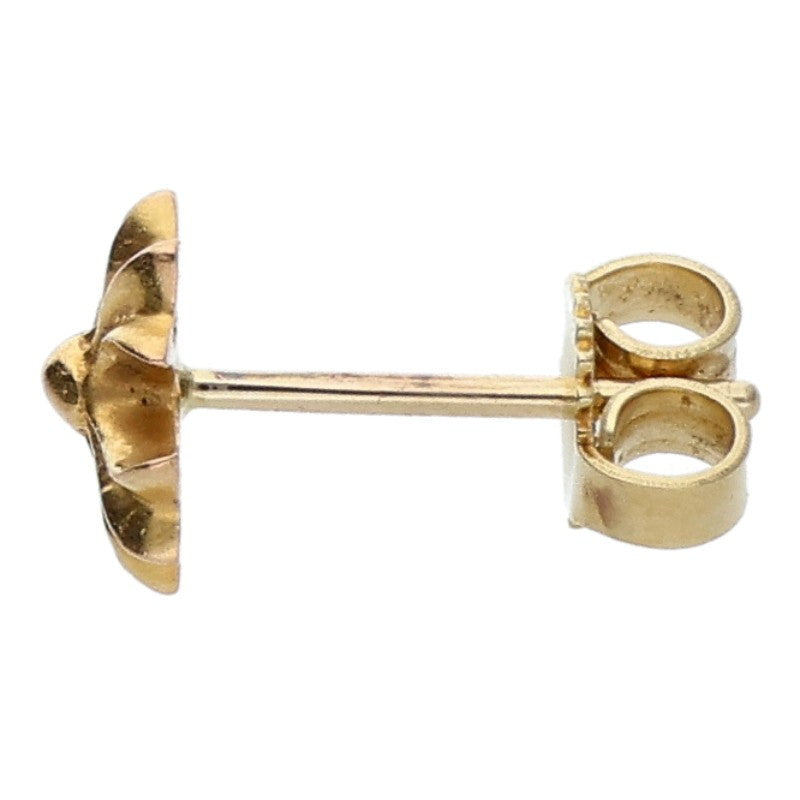 Chrome Hearts 22K No2 CH Plus Stud Gold Earring