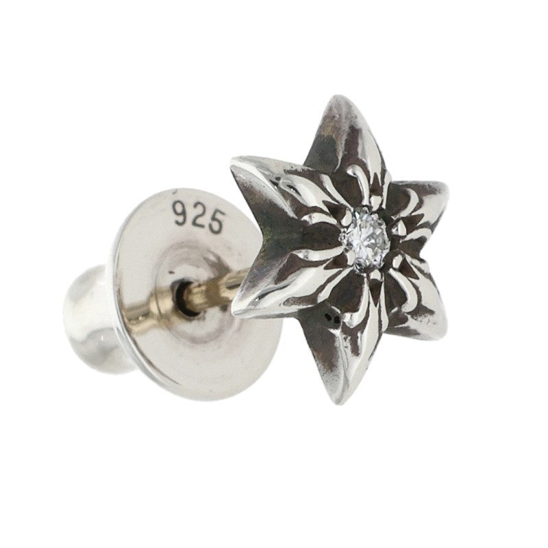 Chrome Hearts CO STAR DMND 1-Dia Star Stud Earring