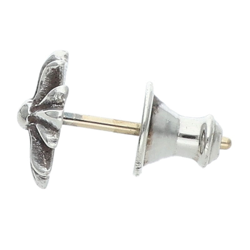 Chrome Hearts No2 CH Plus Stud Single Silver Earring
