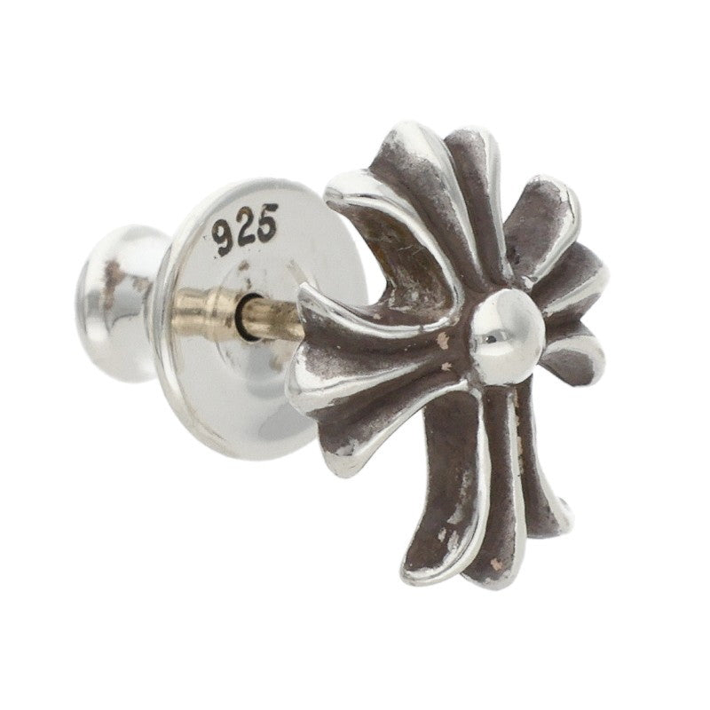 Chrome Hearts No2 CH CRS Cross Stud Silver Earring