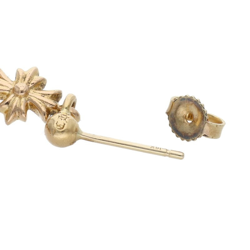 Chrome Hearts 22K Tiny E CH Plus 3 Drop Earring Yellow