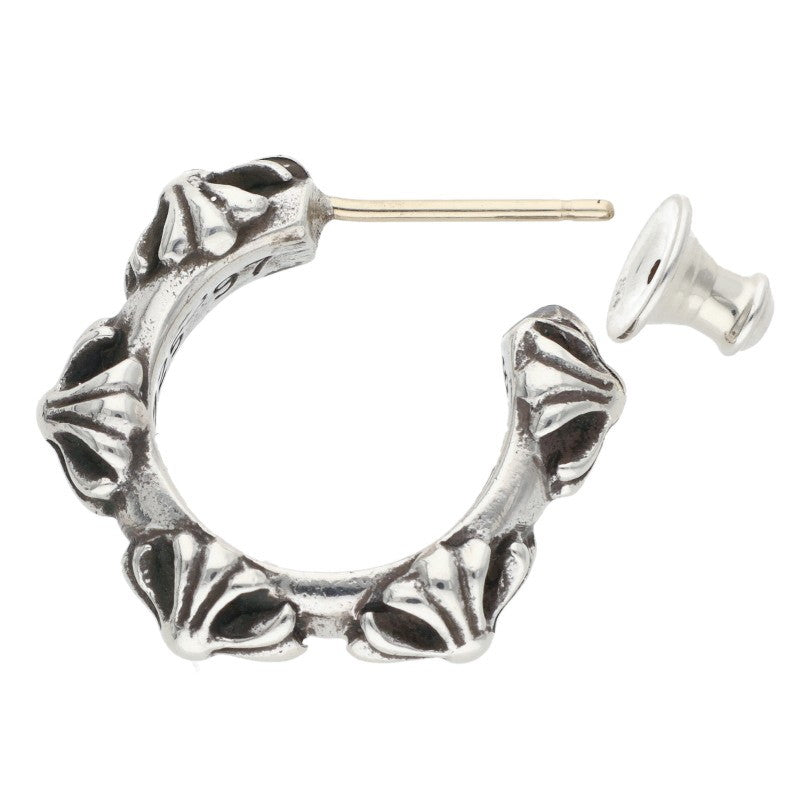 Chrome Hearts Hoop Cross SML Silver Single Earring