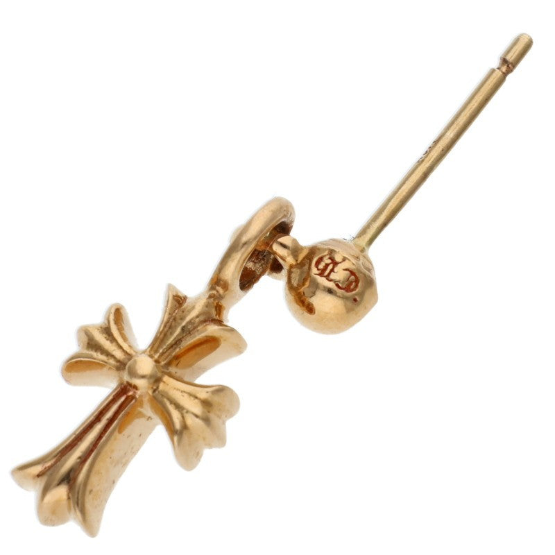Chrome Hearts 22K Stack CH Cross Drop Gold Earring