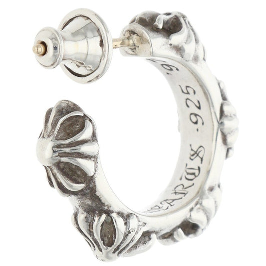 Chrome Hearts Cross Band Hoop 925 Silver Earring