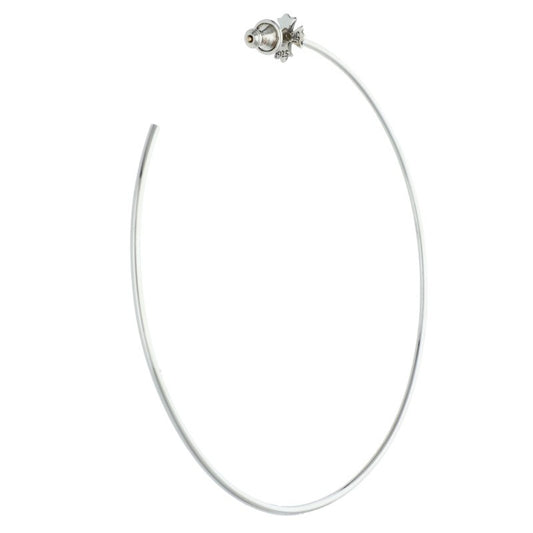 Chrome Hearts CH Plus Hoop 925 Silver Earring