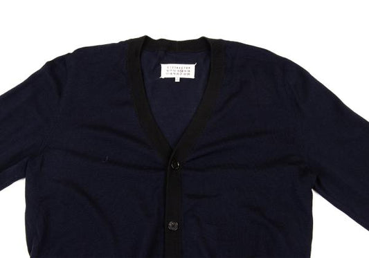 Maison Martin Margiela Wool Cotton Cardigan Navy Size XL