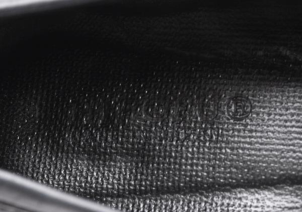 HIROFU Leather Coin Loafers Black Size 24.5CM