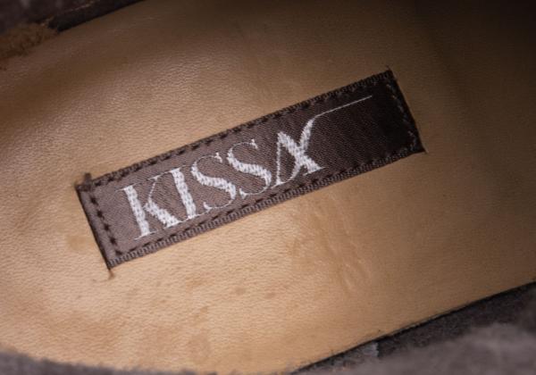 KISSA Suede Concho Button Desert Boots Gray Size 24CM