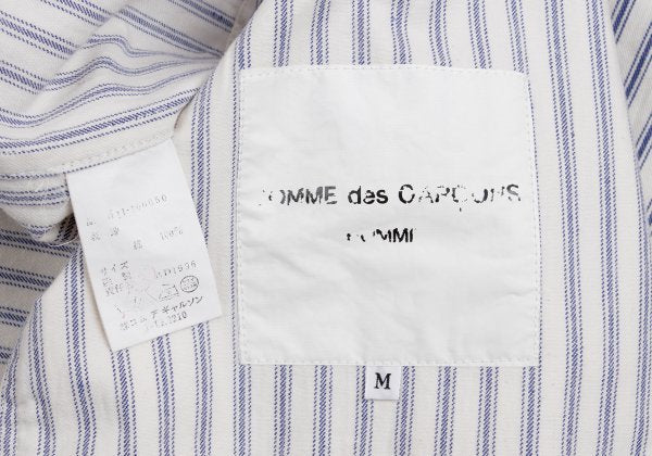 COMME des GARCONS HOMME Cotton Jacket Off-White/Blue Size M