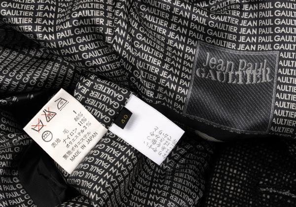 Jean Paul GAULTIER FEMME Lined Print Jacket Black Size 40