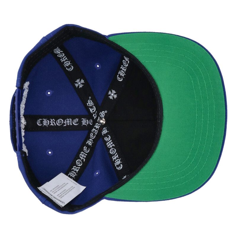 Chrome Hearts CH Embroidered Baseball Cap Blue Size ONE SIZE