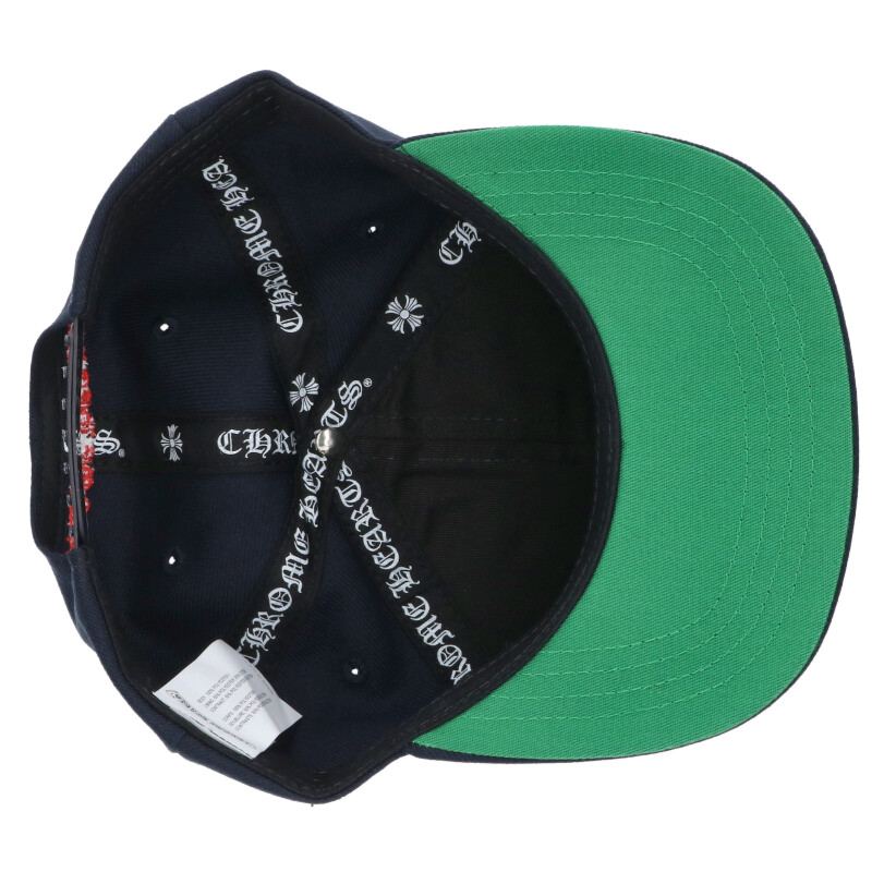 Chrome Hearts CH Embroidered Baseball Cap Navy Size ONE SIZE