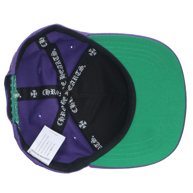 Chrome Hearts SIZE CH HAT CH Logo Embroidered Purple x Silver Size ONE