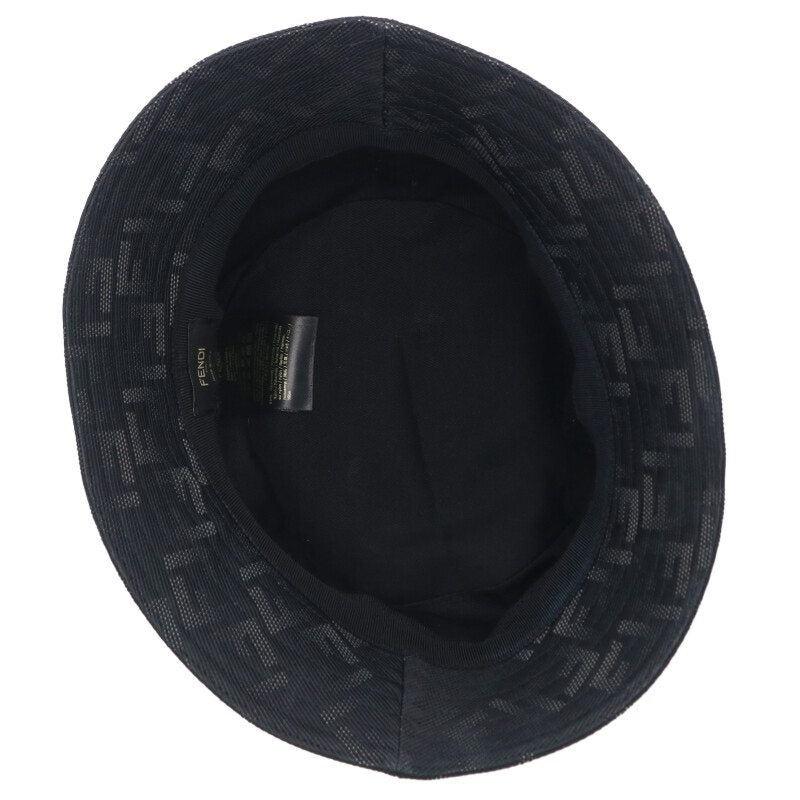 Fendi Bucket Hat Black Size L