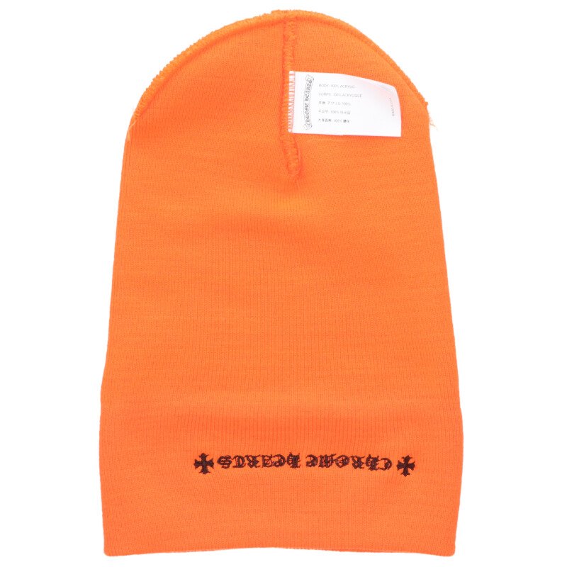 Chrome Hearts SIZE WOOL WATCH CAP Logo Hat Orange Size ONE