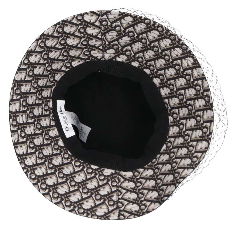 DIOR Oblique Couture Bucket Hat Black Size ONE SIZE