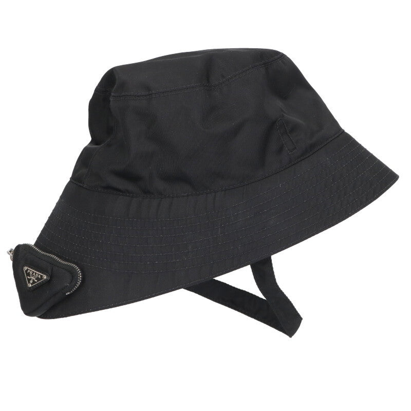 Prada Nylon Bucket Hat with Triangle Pouch Size ONE SIZE