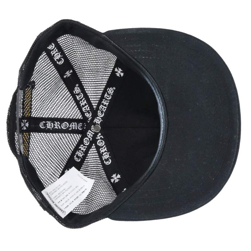 Chrome Hearts SIZE TRUCKER CAP Hat Black x Silver Size ONE