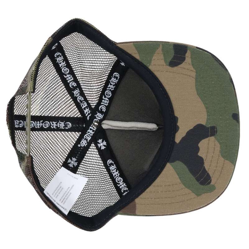 Chrome Hearts TRUCKER CAP Camo Mesh w/ Cross Size ONE SIZE