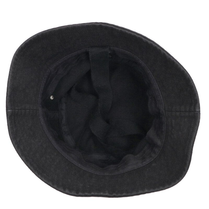 Japanese Brand Cotton Bucket Hat Black Size ONE SIZE