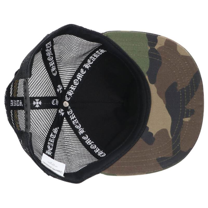 Chrome Hearts SIZE TRUCKER CAP Camo Hat Green x Black x Silver Size ONE