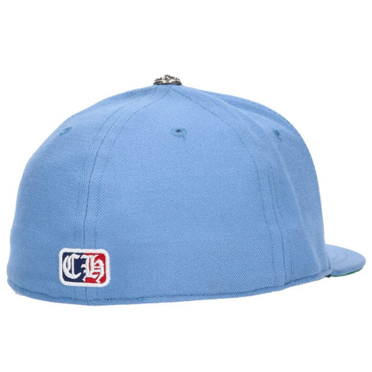 Chrome Hearts FITTED WOOL ACRYLIC SERGE Embroidered Hat Blue x Silver Size 7.625