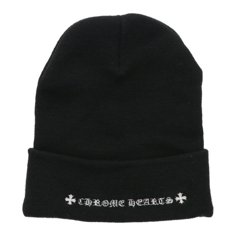 Chrome Hearts SIZE WOOL WATCH CAP Embroidered Hat Black x Red Size ONE