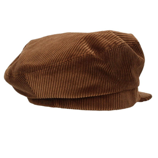 PRADA Corduroy Newsboy Cap Brown Size ONE SIZE