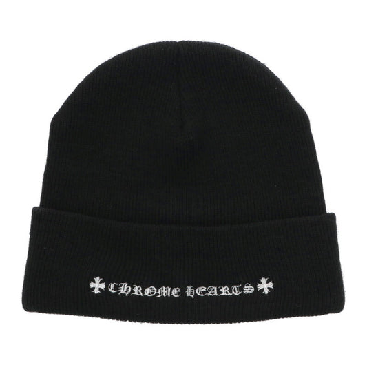 Chrome Hearts SIZE WOOL WATCH CAP Embroidered Hat Black x Red Size ONE