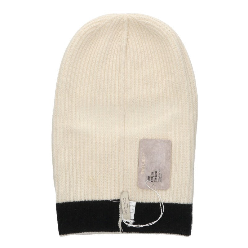 JIMMYCHOO Logo Wool Balaclava White