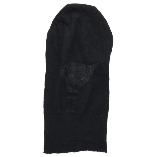 Rick Owens Cashmere Knit Balaclava Black Size ONE SIZE