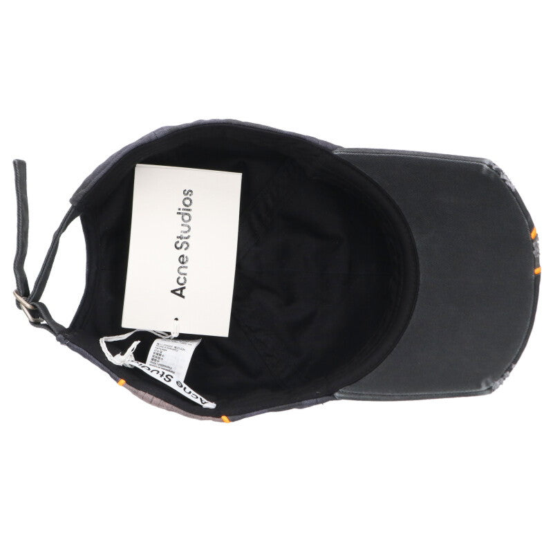 ACNE STUDIOS SS26 Cotton Logo Bi-Color Cap Size ONE Multi